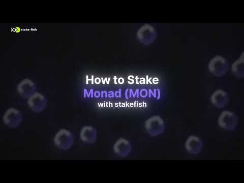 How to stake MON (Monad) with stakefish