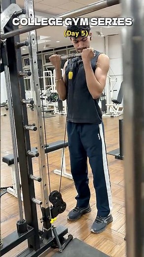 ( Day 5 ) COLLEGE GYM SERIES - Back & Biceps day at bbau 💪🏻😤