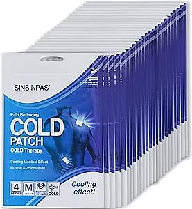 Cold Pain Relieving Patch, 24 Pack, (96 Patches Total)
