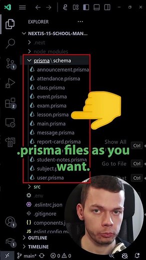 Multiple Prisma Schema Files 💡 #nextjs #webdevelopment