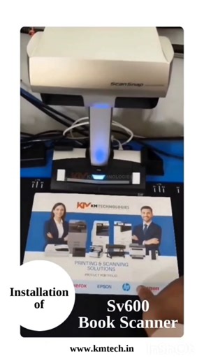 Installation of Fujitsu Sv600 ബുക്ക്‌ Scanner