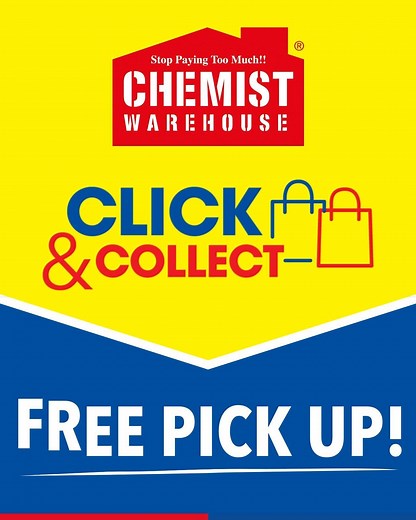Introducing CLICK & COLLECT to Chemist Warehouse! Shop online and pick up for FREE in-store! Shop here now > http://bit.ly/2VGvoWV | Chemist Warehouse