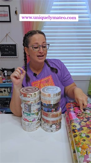 56K views · 1.1K reactions | New Jelly-Rolls AND ombre fabrics are now available on my website! (US shipping only) #jellyrollrug #sewing Moda Fabrics United Notions | Uniquely Mateo | Facebook