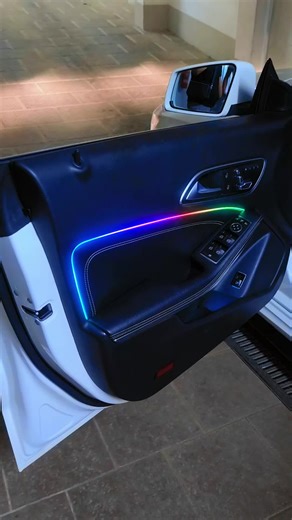 Kit led rgb Mercedes cla #mercedes #cla #ambientlight #light #led #claled #tuning #work #passion #poggibonsi #toscana #italy #tik_tok #video #viral