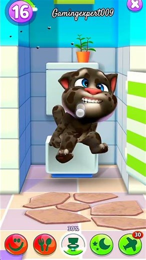 My Talking Tom Poop 😂#shorts#tiolet#poop#youtubeshorts #shortsfeed #talkingtom