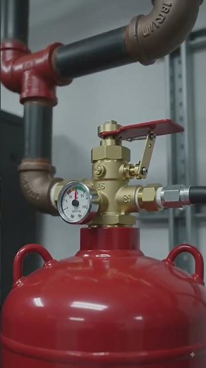 How a Clean Agent Fire Suppression System Stops Fire in Seconds 🔥 #automaticfire