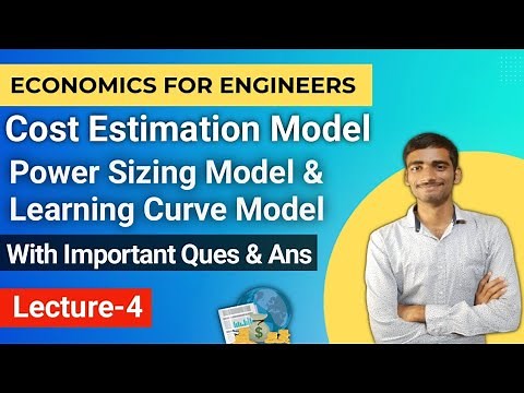 Economics for engineers | Lecture-4 Cost Estimation Models & its types Part-2 #economics