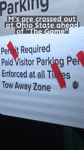 The red tape has come out and M's across Ohio State's campus have been crossed out ahead of "The Game." | 10TV - WBNS