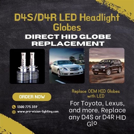 D4S or D4R LED Replacement Headlight Globes