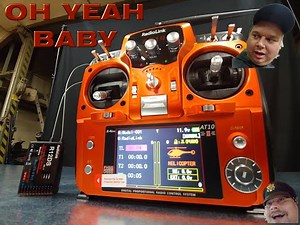 Radiolink AT10II 12CH RC Transmitter and Receiver R12DS 2.4G DSSS&FHSS Mode 2 Unboxing and start up