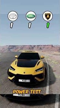 Toyota fortuner vs Land Rover Defender vs Lamborghini Urus #beamngdrive