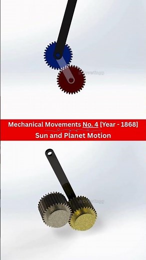 Sun and Planet Motion #engineering #mechanical #mechanism #mechanic #planetarygear #gearbox #gears