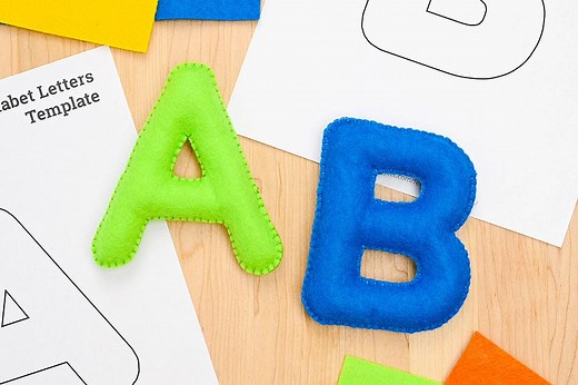Felt Alphabet Letters | Free Stuffed Alphabet Letters Pattern