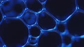 Surface tension of a liquid under a microscope. Simulation of the...