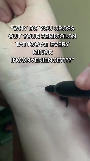 Cross and Semicolon Tattoo Meaning Explained