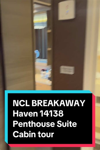 January in Caribbean Series 16 January-31 January 2025 Part 9 of 39 NCL Breakaway Day 1 - Embarkation Day 20 January 🚢✨ Tour of a Haven Penthouse Suite on Norwegian Breakaway! Cabin 14138 ✨🛳️ Welcome to The Haven, NCL’s luxurious ship-within-a-ship experience! 🌟 This is a Penthouse Suite on Norwegian Breakaway, offering exclusive amenities, stunning accommodations, and VIP perks! 🛏 What You’ll Find in This Haven Penthouse Suite: ✅ Spacious Layout – Plenty of room to relax in style! ✅ Private