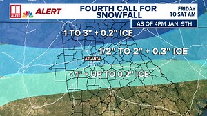 Here is the fourth call for snowfall in metro Atlanta and north Georgia