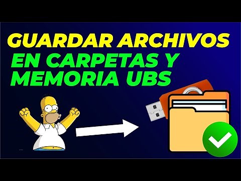 Cómo Guardar Archivos en una Carpeta de Escritorio o en Una Memoria ▷ PASO A PASO ✅