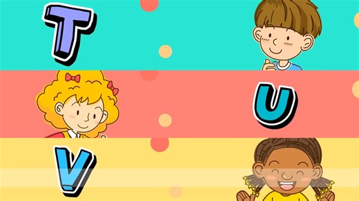 1-ABC Song - Alphabet Song - English song for Kids - Sing along-ABC歌曲-字母歌-跟着唱