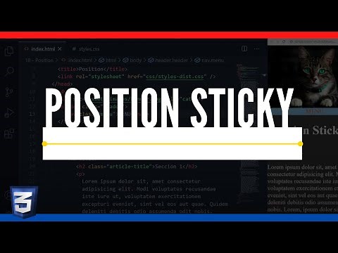 🔵TUTORIAL ▶ How to use and why POSITION STICKY DOES NOT WORK | CSS Course from ZERO 2021 - #38