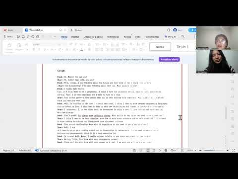 ENGLISH llI(AC-S04) Week 04 - Task: Assignment - My job interview (PA4)