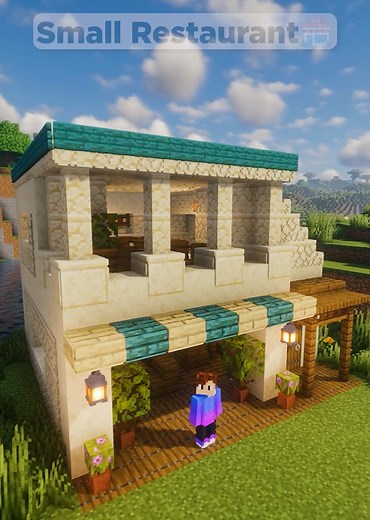Building a Cozy Small Restaurant in Minecraft