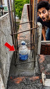 Why Do Engineers Put a Bottle Inside Concrete Columns? 😱