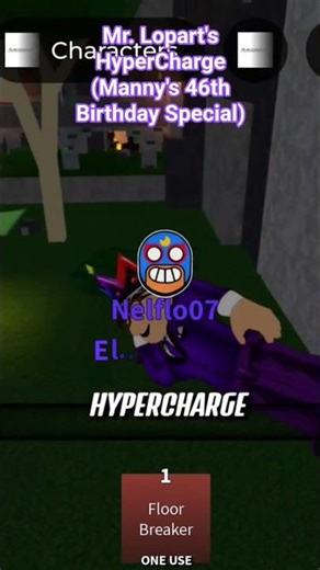 Mr. Lopart's HyperCharge (Manny's 46th Birthday Special) #roblox #jk #battleground #shorts