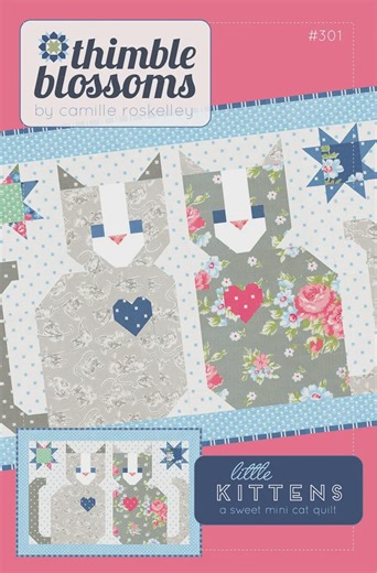 TBL301 Little Kittens Pattern | Mini Quilt Pattern | Thimble Blossoms - Etsy