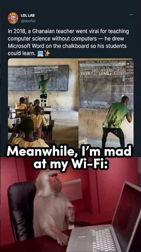 Teaching tech with nothing but chalk 🧑🏾‍🏫💡