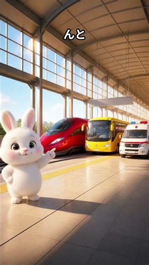 赤い新幹線はどこ？🚅 はたらくのりもの色あそびクイズ！【子供向け知育】 #shorts