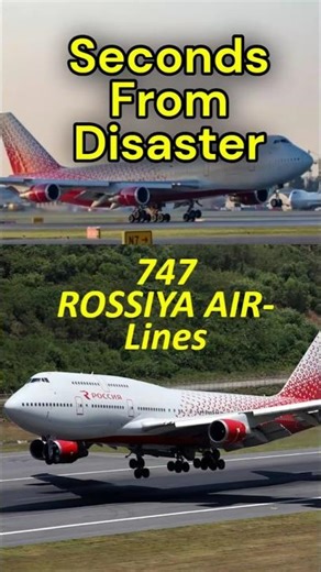 Disaster Averted: Boeing -747 Aborts Takeoff #virashorts #takeoff #rossiyaairlines #aborts