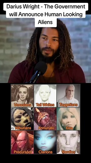 Darius Wright Discusses Human Looking Aliens Announcement