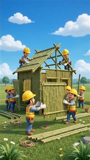 Satisfying Construction: Amazing Bamboo Build! ✨