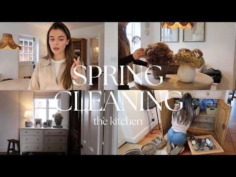 SPRING CLEANING / ORGANISING THE KITCHEN, WEEKLY FOOD SHOP & A SLOW DAY AT HOME