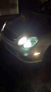 Lux measured before was at 11! 😆 Combination of random led h7 bulb on one side and a dying 8k Zentec HID setup on the other. We retrofitted in the NHK M5 Plus inside this AMG.Check out the results ! #nhk #nhkm5plus | Lightwerkz Global Inc.