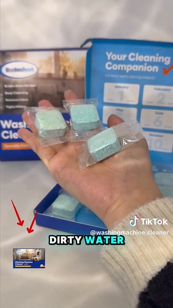 30 packs of laundry detergent descaling agent - deep cleaning tablets. Safe and eco-friendly septic tank deodorizer, cleans the drum and tub seals - lasts for 12 months.✨ #petparentlife #washingmachinehack #petparentessentials #tiktokshop #fyp