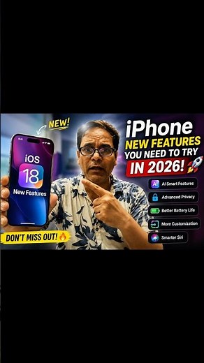📱 iPhone iOS New Features You Need to Try in 2026! 🚀 Hidden Features & Tips