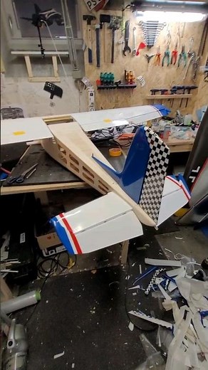 Covering balsa planes is always a mess!