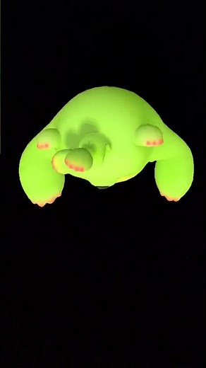 Animated Green gummy bear dancing and singing a song.#gummybear #animation #dance