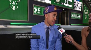 22K views · 212 reactions | Newest 76er Zhaire Smith speaks with ESPN's Maria Taylor after being drafted. | Philadelphia 76ers | Facebook