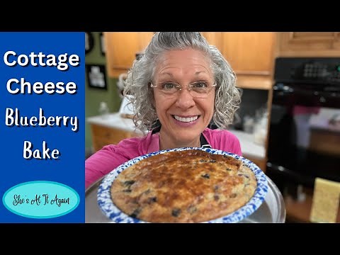 Cottage Cheese Blueberry Bake