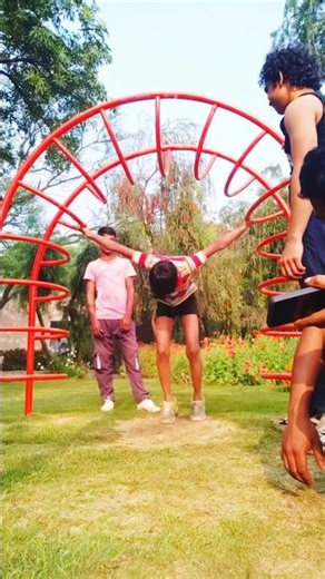 Backflip on Monkey Bar Challenge: Success or Fun? 😱😄😆#shorts #challenge #trending #viral #fun