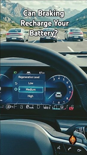 How Regenerative Braking Works in Electric Cars #sciencefacts #ev #regenerativebraking
