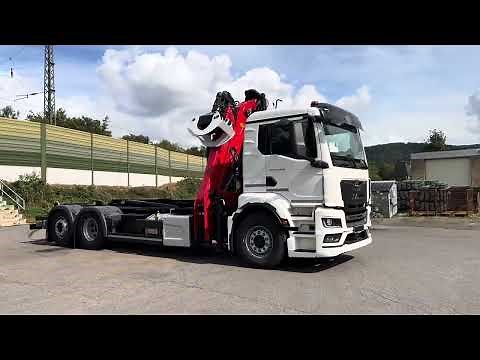 MAN TGS 26.470 6x2 mit Abrollkipper und Kran – Maßgeschneiderte Lösung von hd Truck Solutions