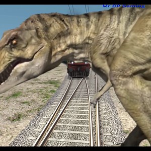 96K views · 390 reactions | Giant Dinosaur vs Two Trains | Mr OP Gaming | Facebook
