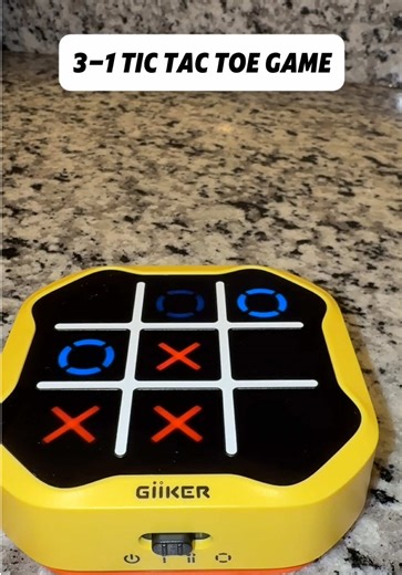 Currently addicted to this tic tac toe game! Play by yourself, with some one, or you can play a memory game! Or if you want play with the physical pieces it gives you! #tictactoe #games #tictactoegame #portablegaming #tiktokshopcreatorpicks @GiiKER Direct