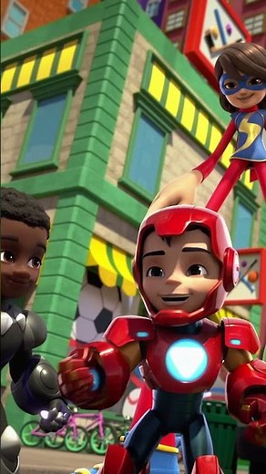 Spidey and Iron Man: Avengers Team-Up! 🦾🕷️ Premieres October 16th at 8AM on Disney Jr. | Disney Jr.