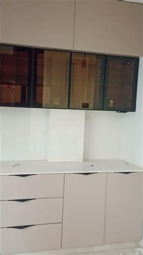 modern design pvc modular kitchen cabinet