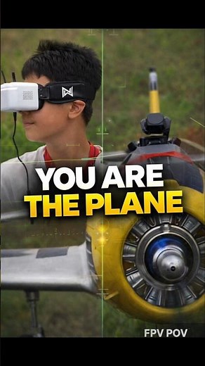 Now you can connect your brain directly to a plane || FPV POV ||